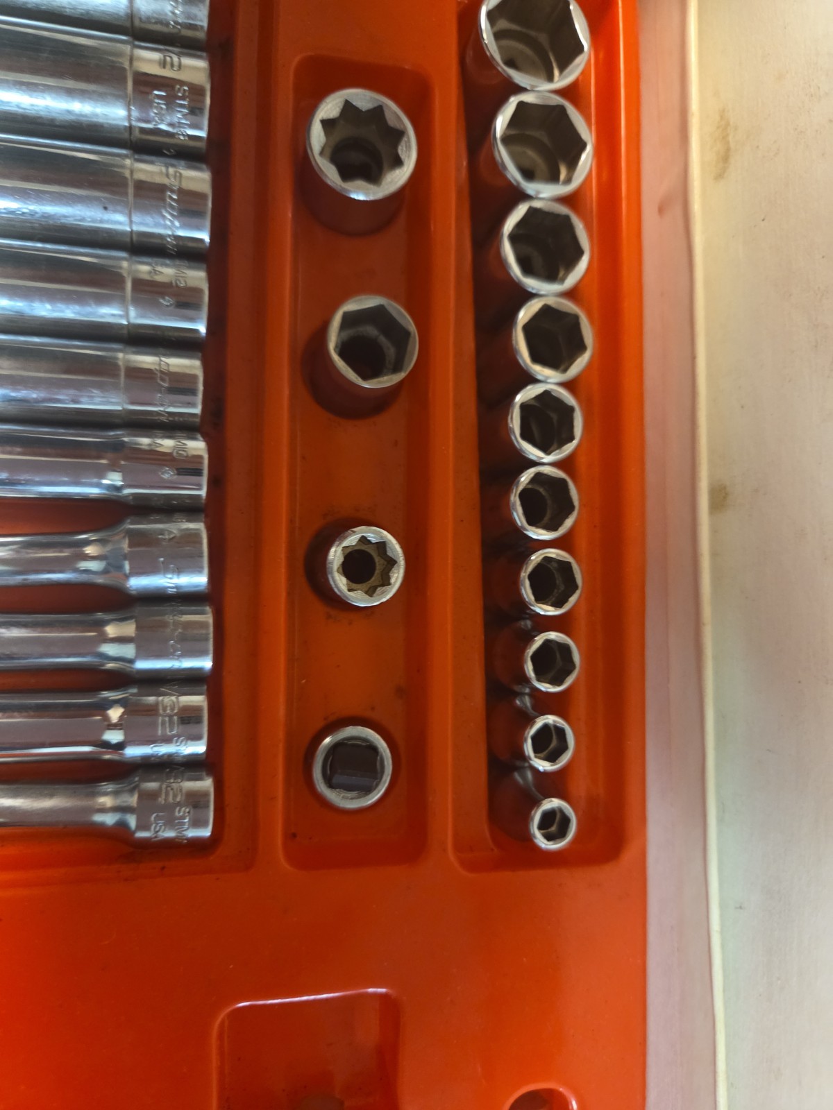 Classic Vintage SnapOn 134-TMP ¼» Dr Quality Socket Wrench Set In Original Box