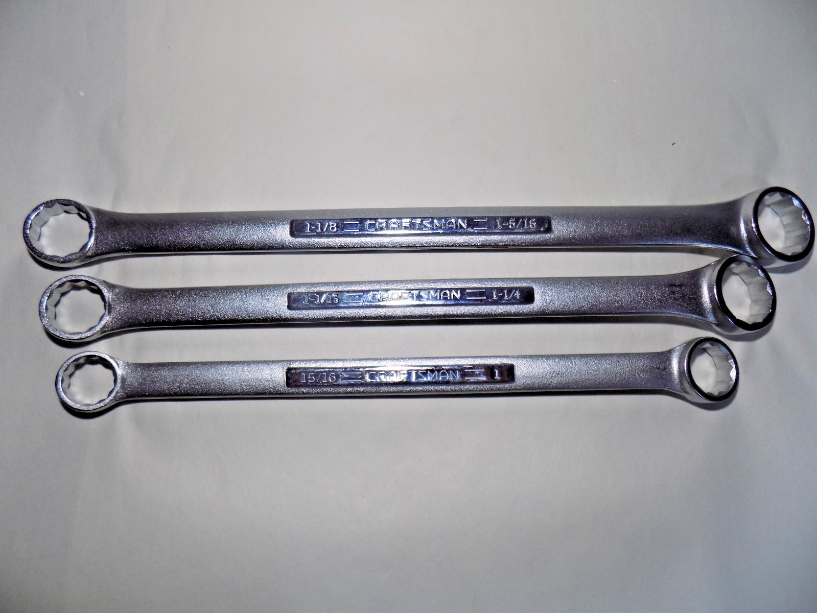 NOS/UNUSED 3 Pc. USA Craftsman -V-,-VV- 15/16″-1 5/16″ Box Wrenches-NEW