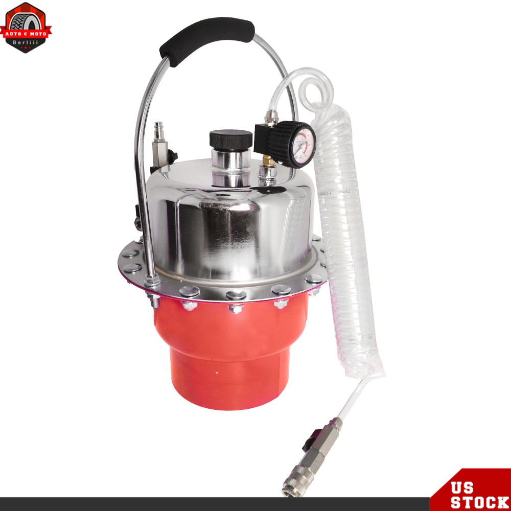 Portable Pneumatic Air Pressure Kit + Brake & Clutch Bleeder Valve System Kit