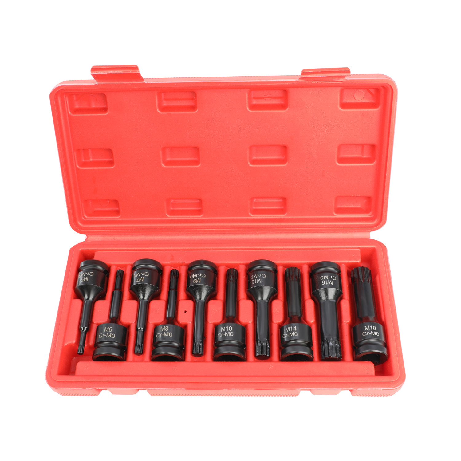 Impact Torx Star Socket Bit Set 1/2″ Sq Dr 10pc 78mm 99184 Cr-Mo Steel