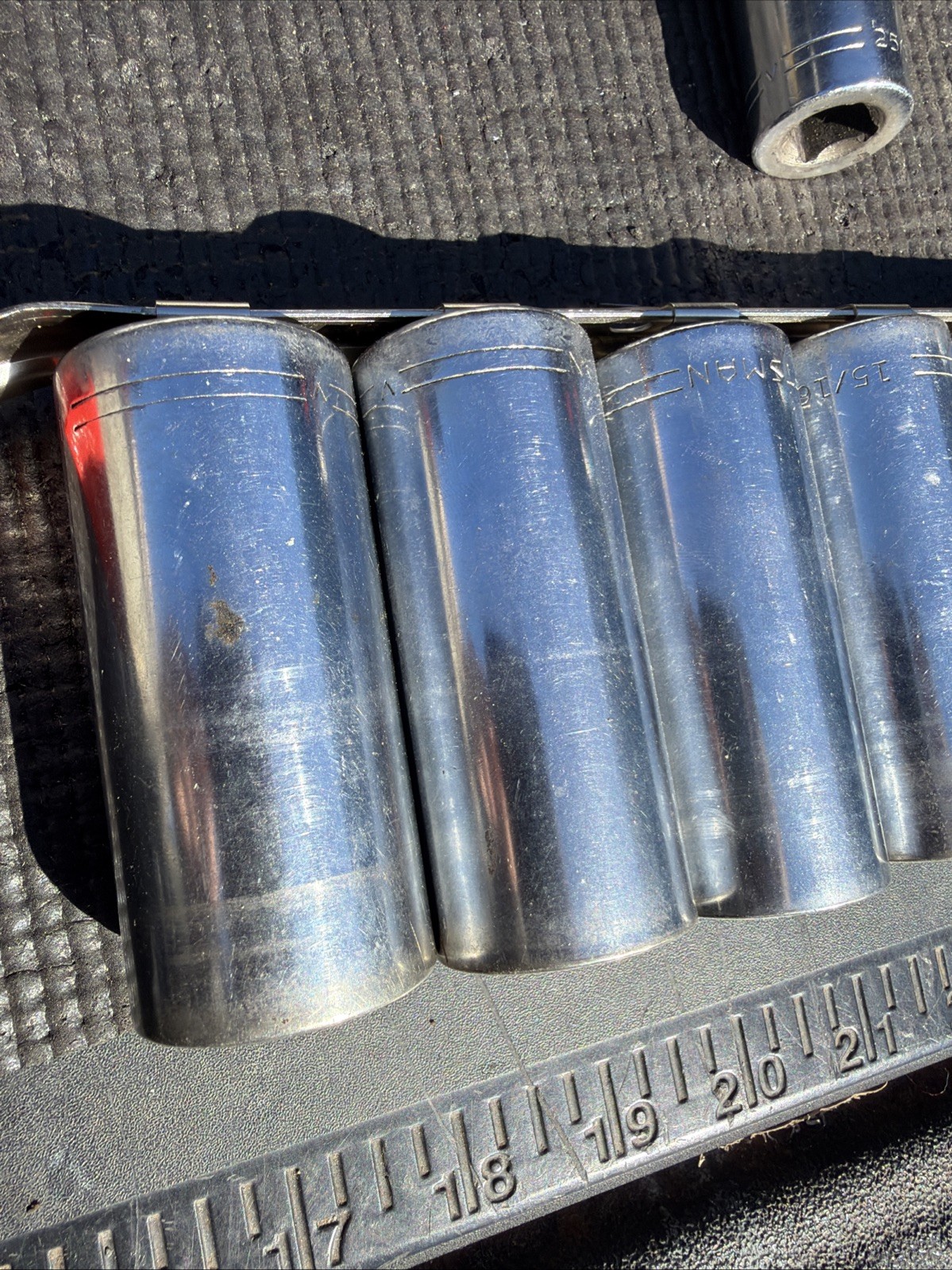 Sears Craftsman USA Deep Shallow SAE Huge Sizes Sockets 1/2” Drive 12pt 20pcs