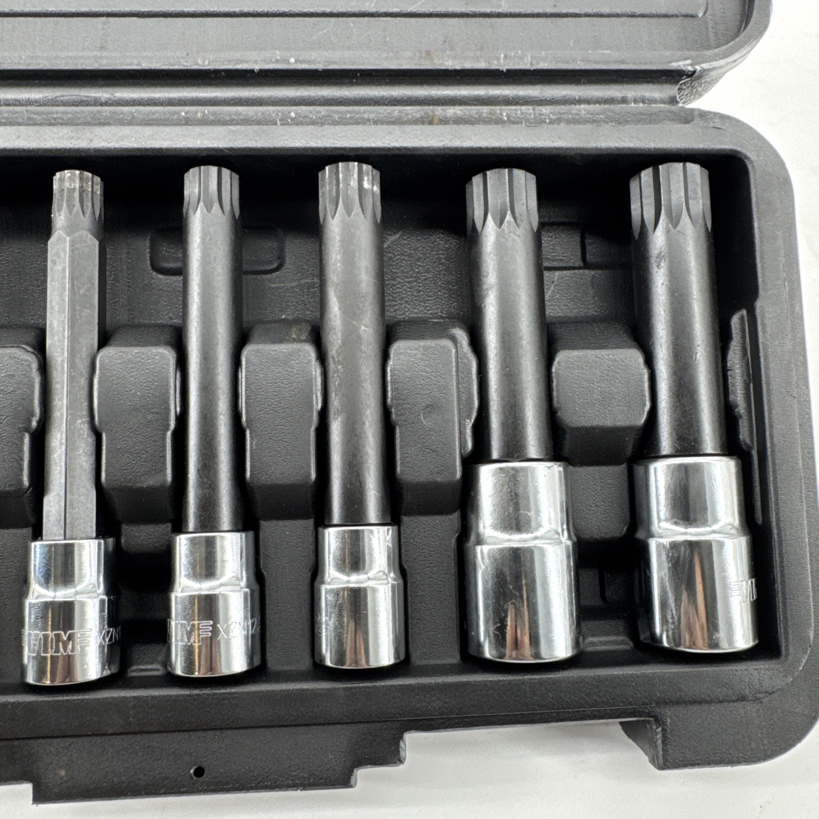 VIM Tools XZN400 9 Piece SAE XZN Triple Square Spline Drive / Driver Socket Set