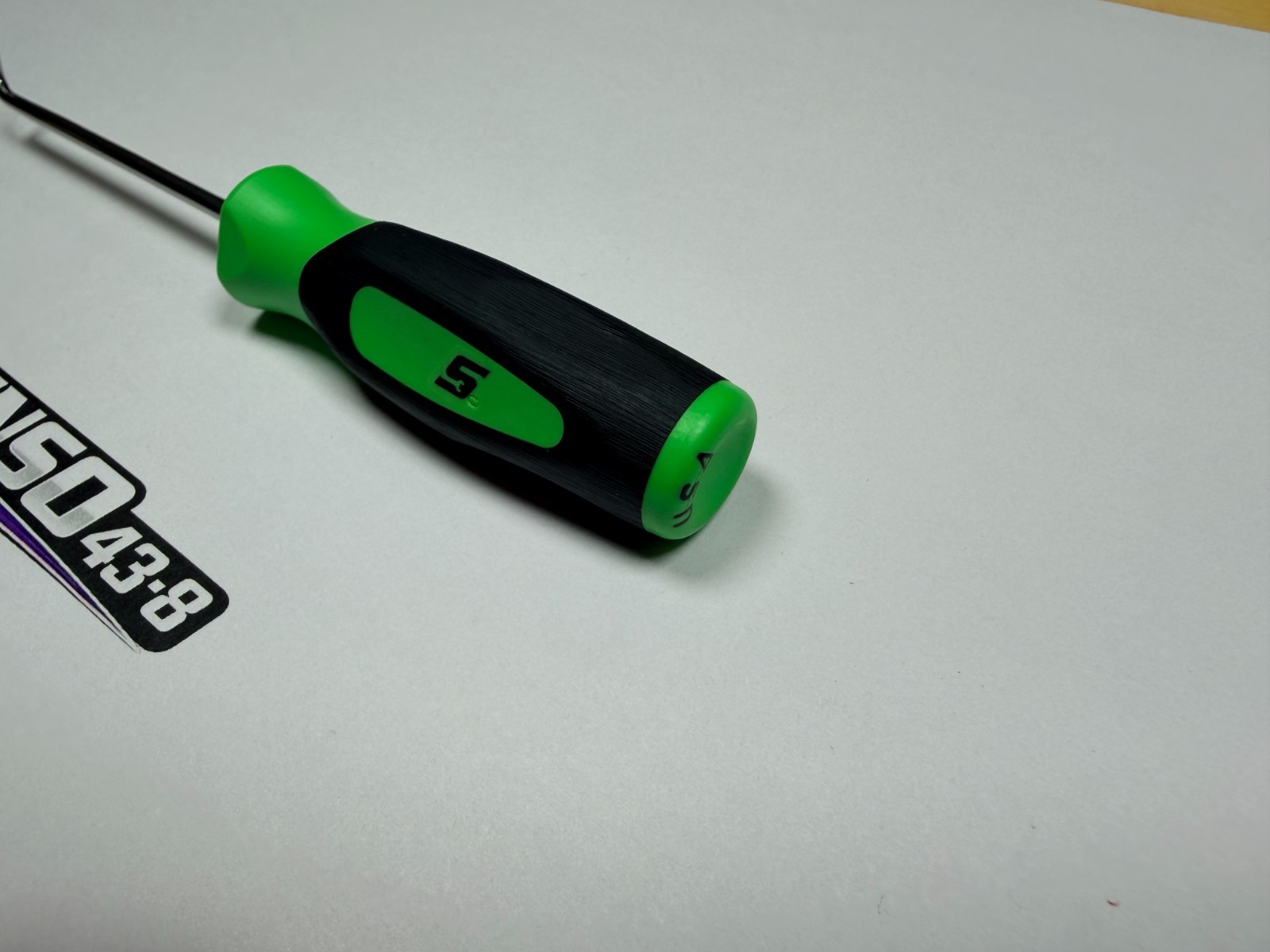 Snap-on Tools USA NEW GREEN 6″ Mini Soft Grip Short 90° Tip Pick SG3ASH90CG