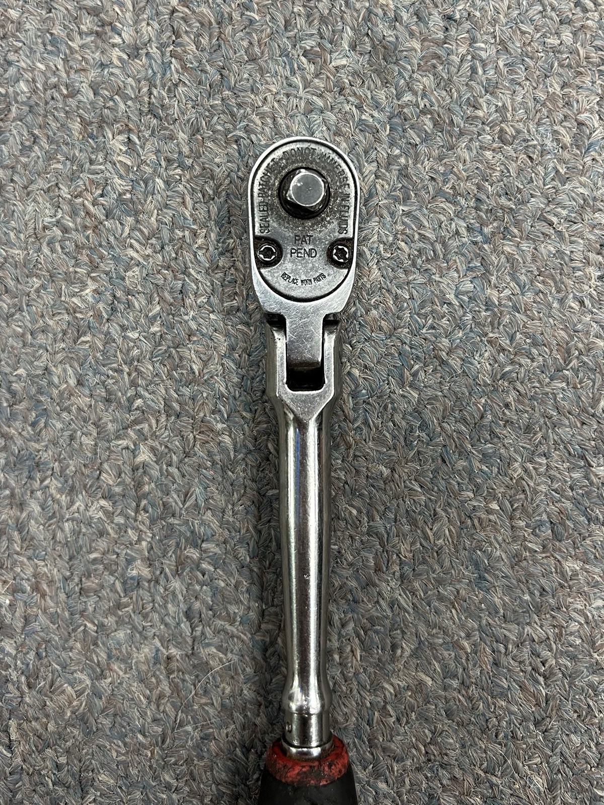 Snap On thlf72 1/4” Flex Head Ratchet Black And Red Handle