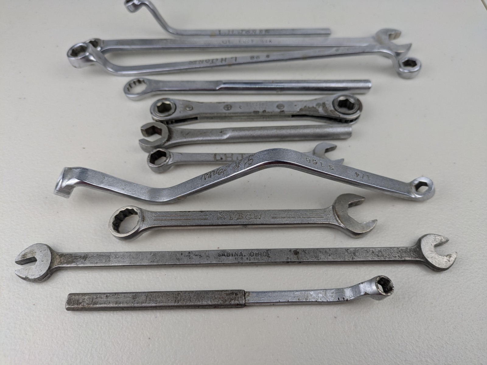 LOT of various Mac Wrenches 11 Pieces Some Specialty Ratcheting
