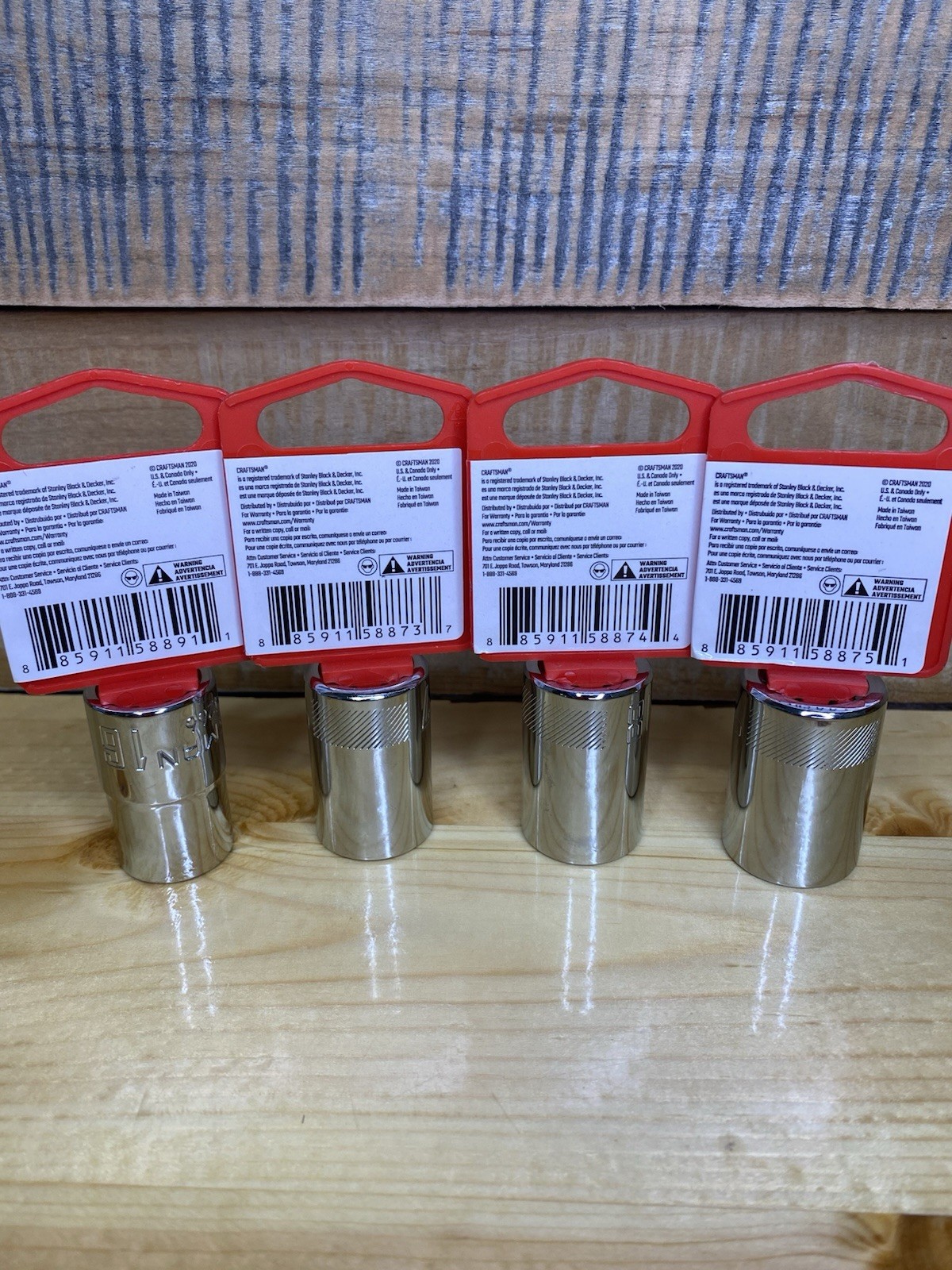 Lot of Craftsman 16mm, 17mm, 18mm, 19mm CMMT44266, 44237, 44267, 44238 1/2 Drive