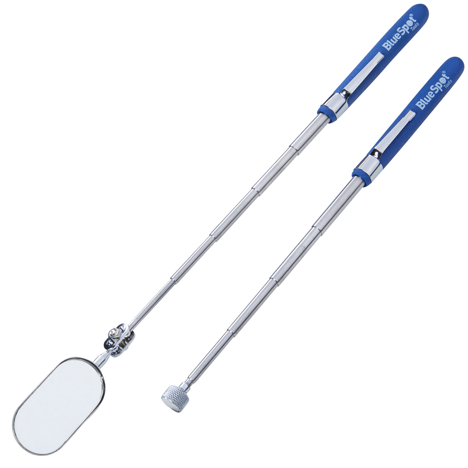 BlueSpot Telescopic Inspection Mirror and Magnetic Pickup Tool 2pc Car Mechanics