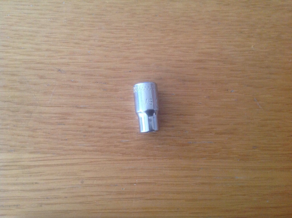 Mac Tools M66 MMR metric 6 mm 1/4″ drive 6 pt. chrome new socket made in USA