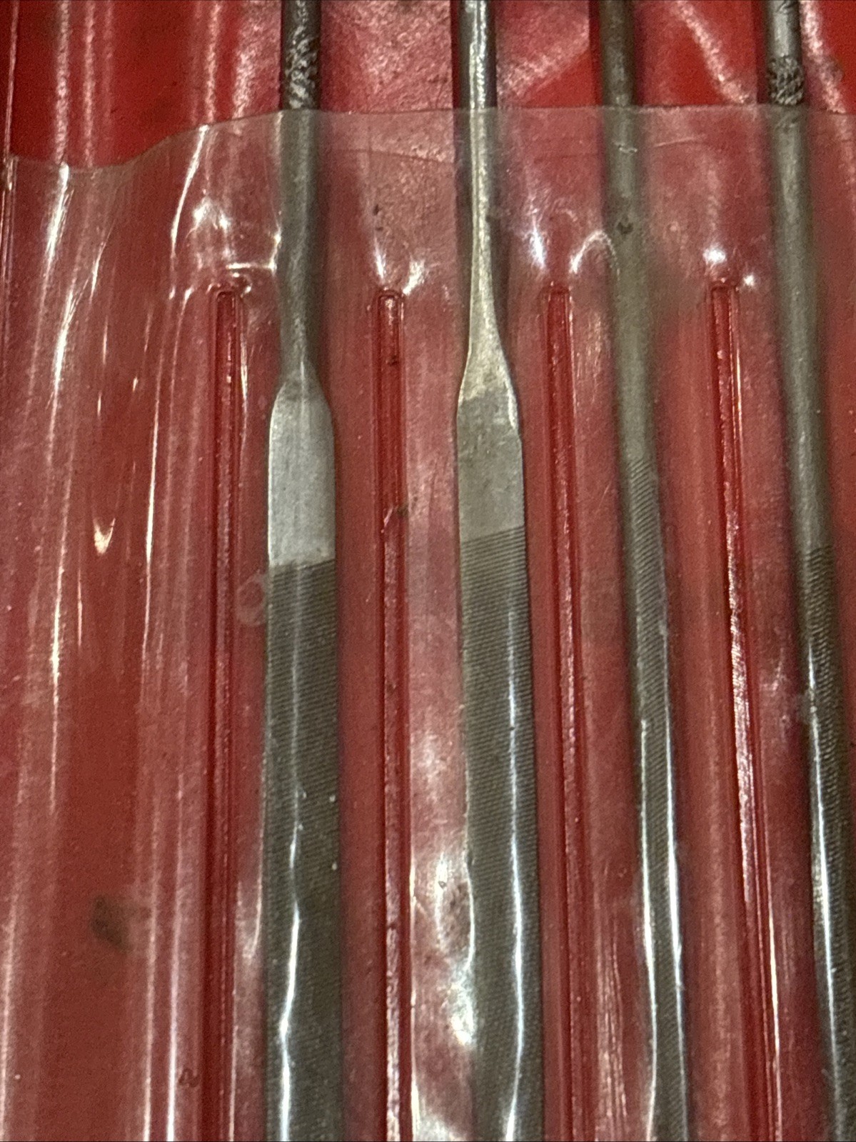 Snap-On 11pc Swiss Pattern Miniature File Set with 2 Handles Model HBFN120A
