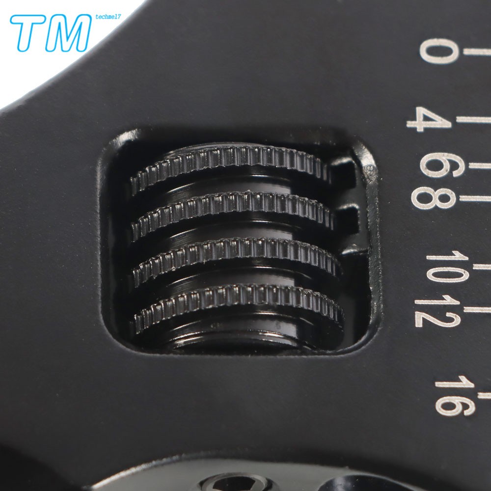 Aluminum 3AN 4AN-16AN Adjustable Wrench Tool Spanner For Hose End Fitting Black