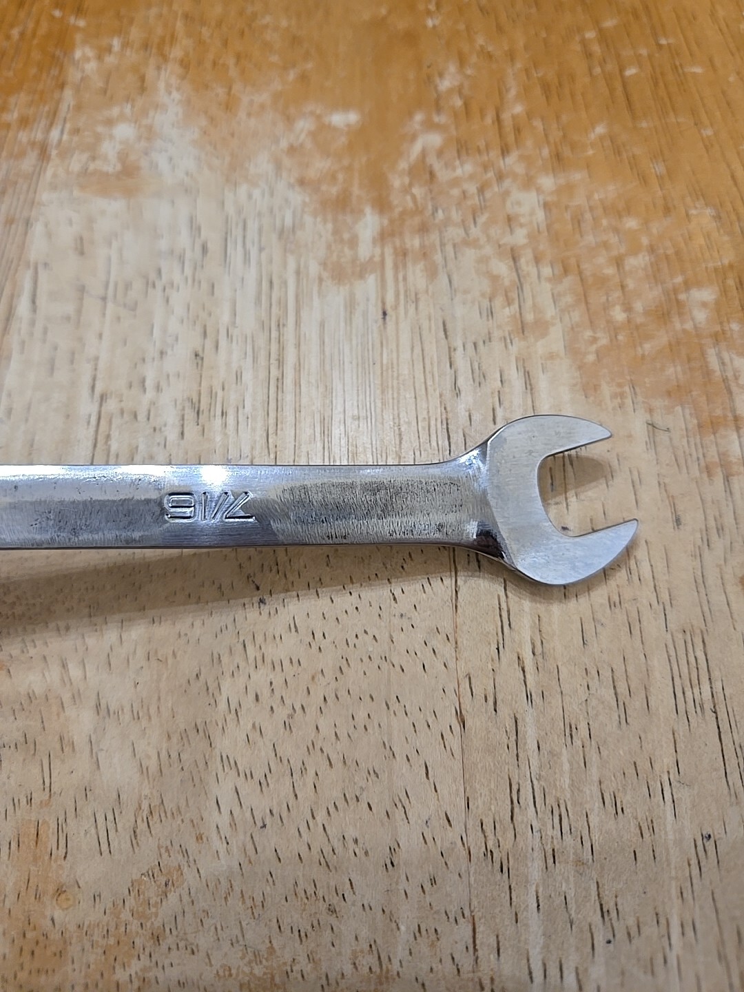 Snap On 7/16″-1/2″ Chrome Low Torque Slime Line Open End Wrench LTA1416