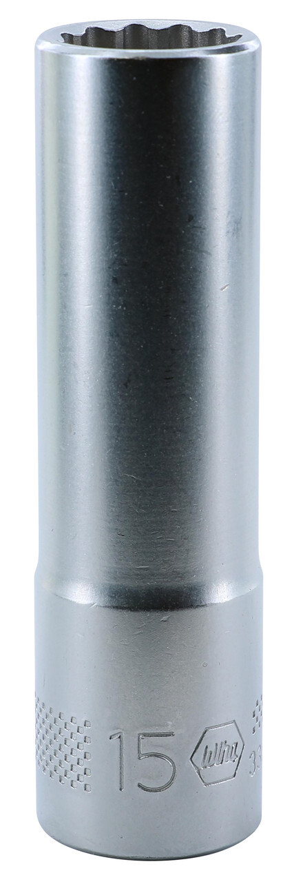 Wiha 33871 12 Point – 1/2″ Drive Deep Socket 15.0mm