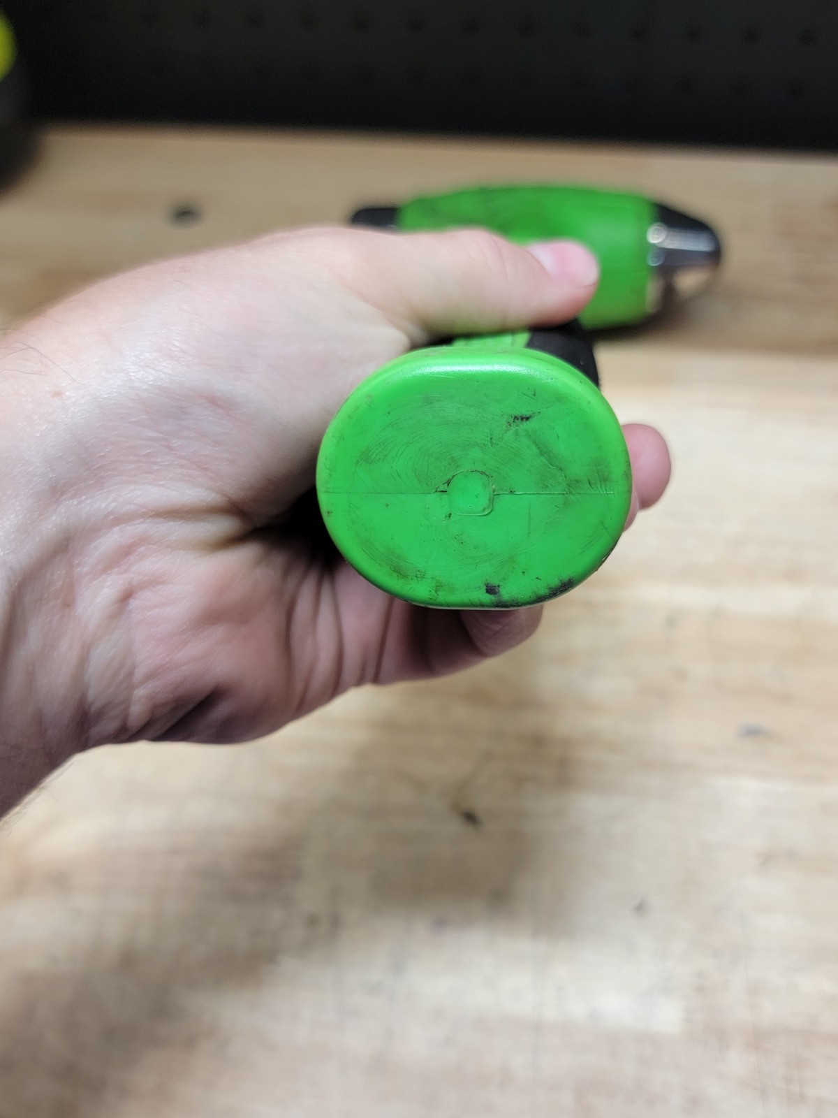 SNAP-ON HBBD32, 32oz Ball Peen Soft Grip Dead Blow Hammer Green USA MADE SNAPON