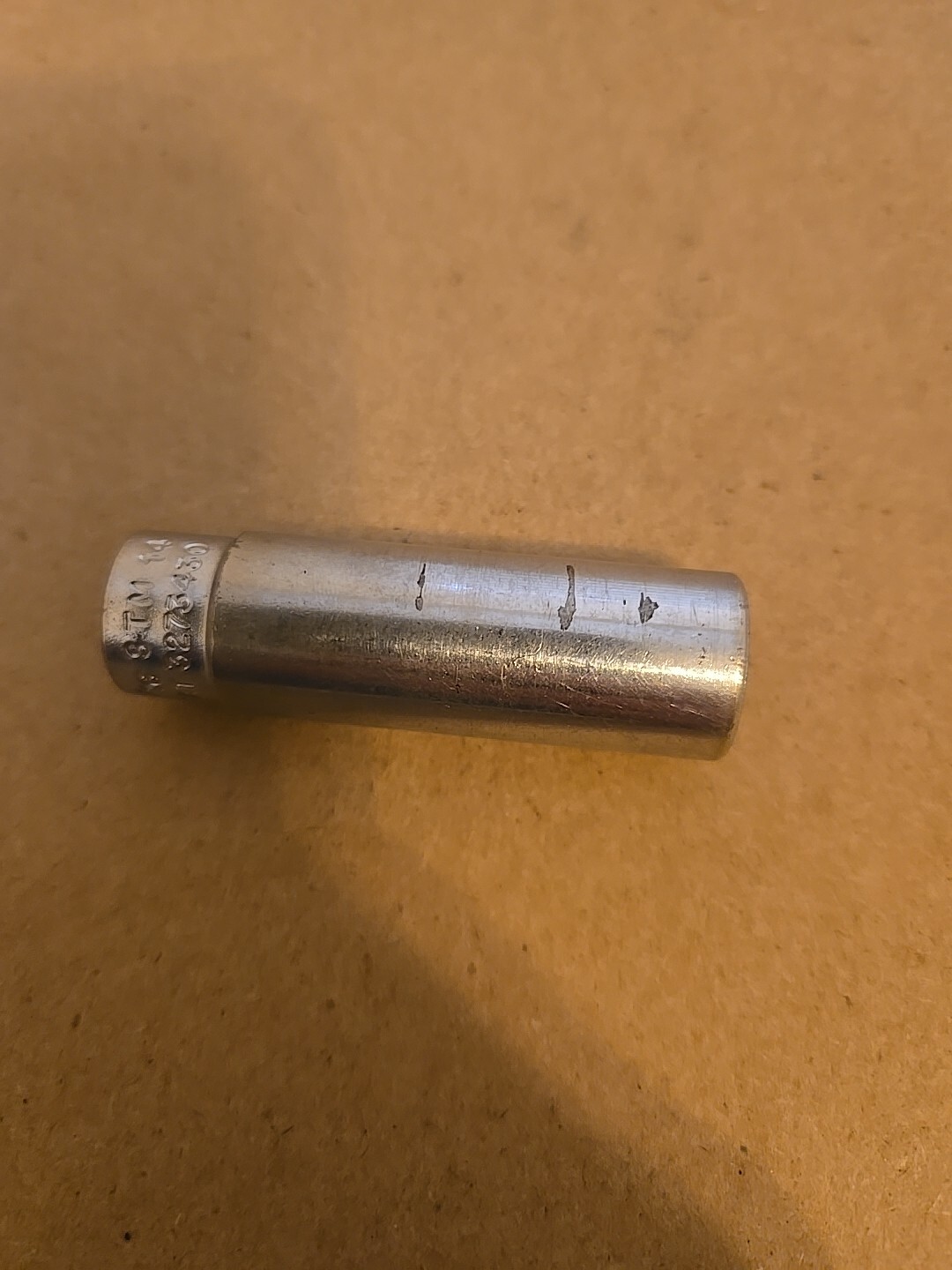 Snap On 1/4″ Drive 7/16″ 6PT Deep Chrome Socket STM14