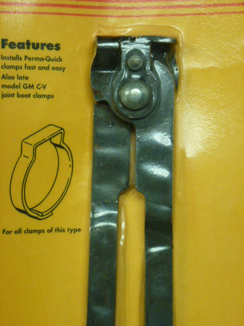 NOS! PLEWS CV JOINT BOOT CLAMP PLIERS, No. 72-523