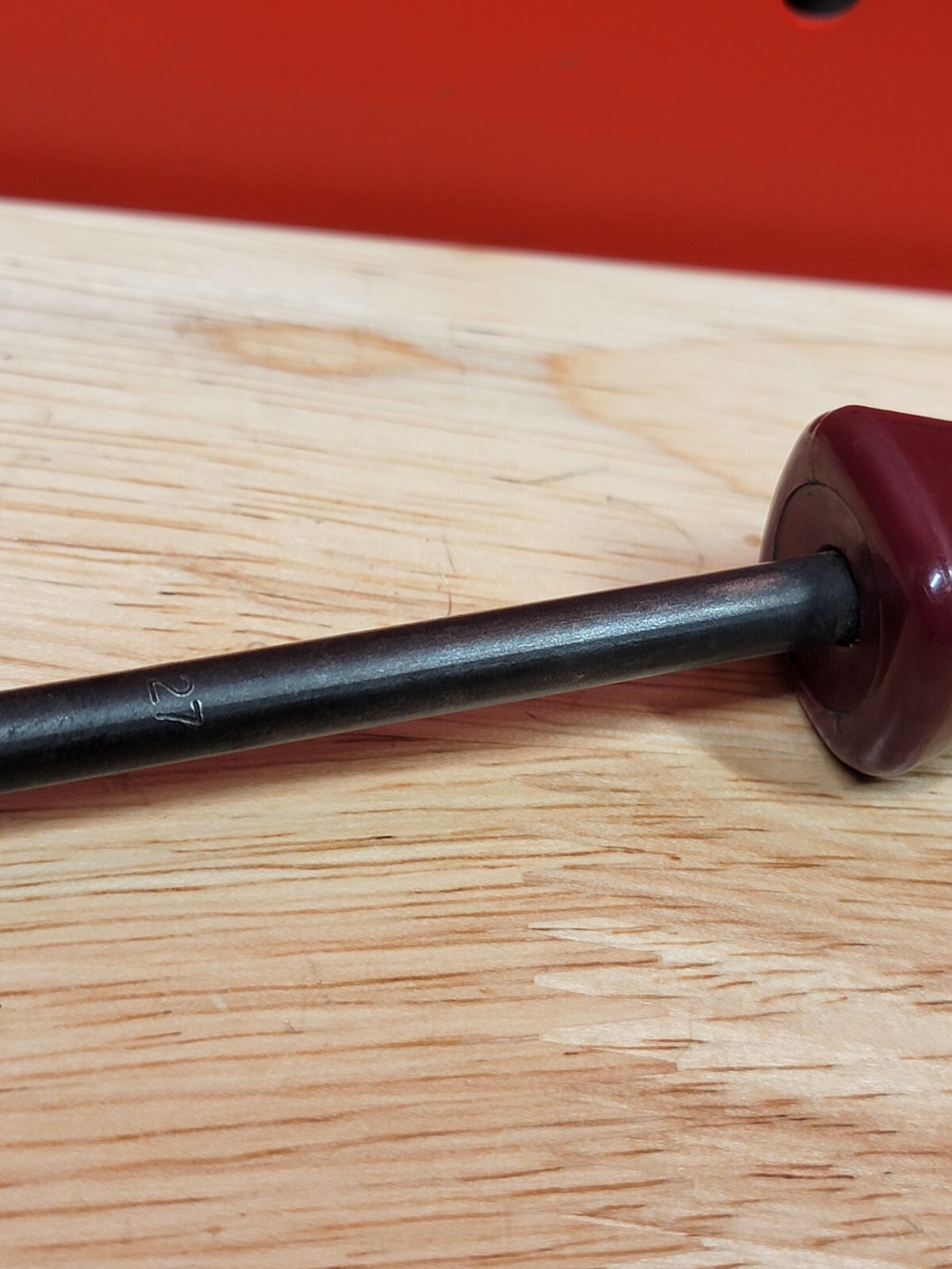 MATCO Tools SDMT27 T27 Torx Burgundy Hard Handle Driver