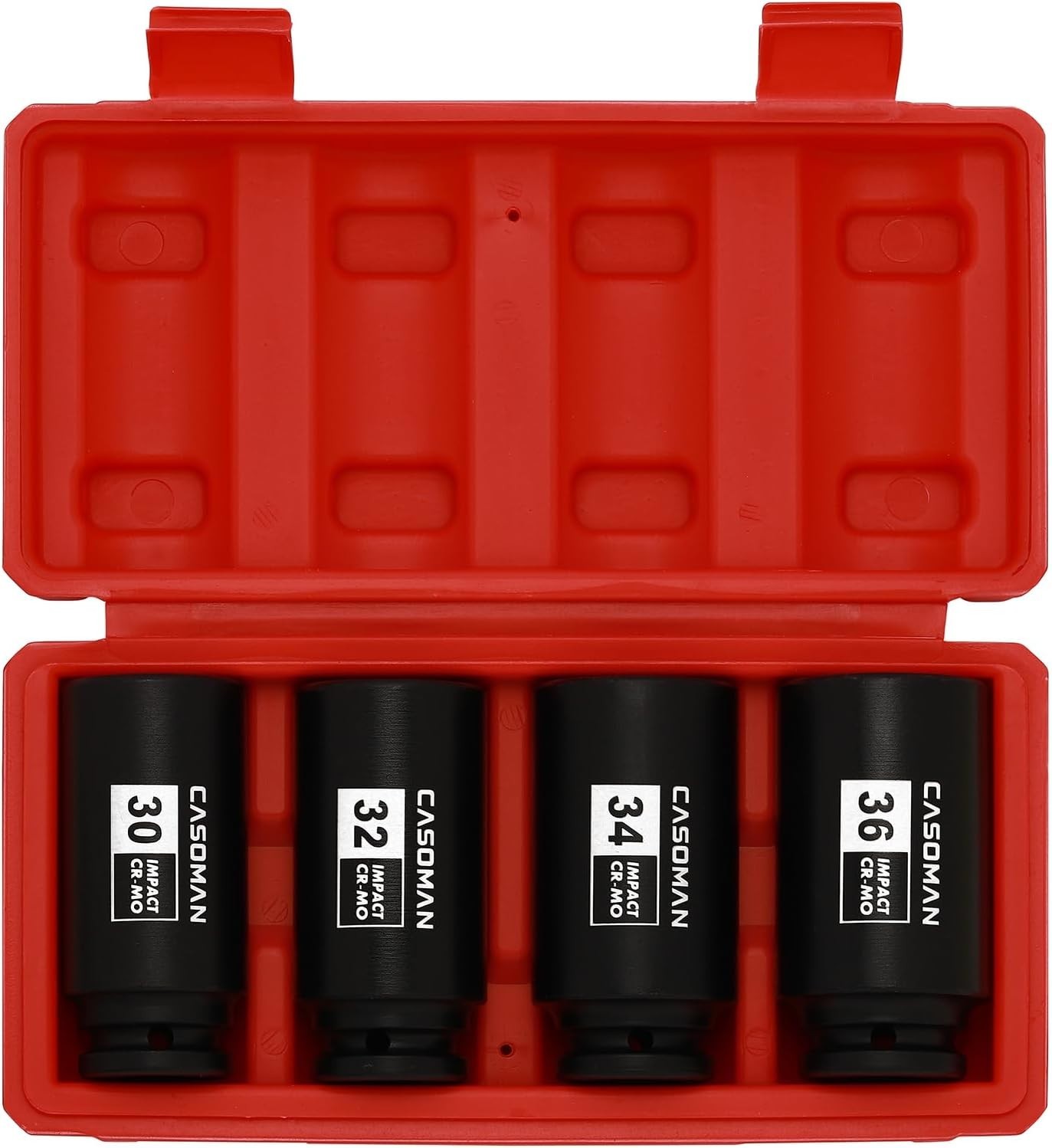 Durable Chrome Molybdenum Impact Socket Set – 1/2-Inch Drive, Deep Design