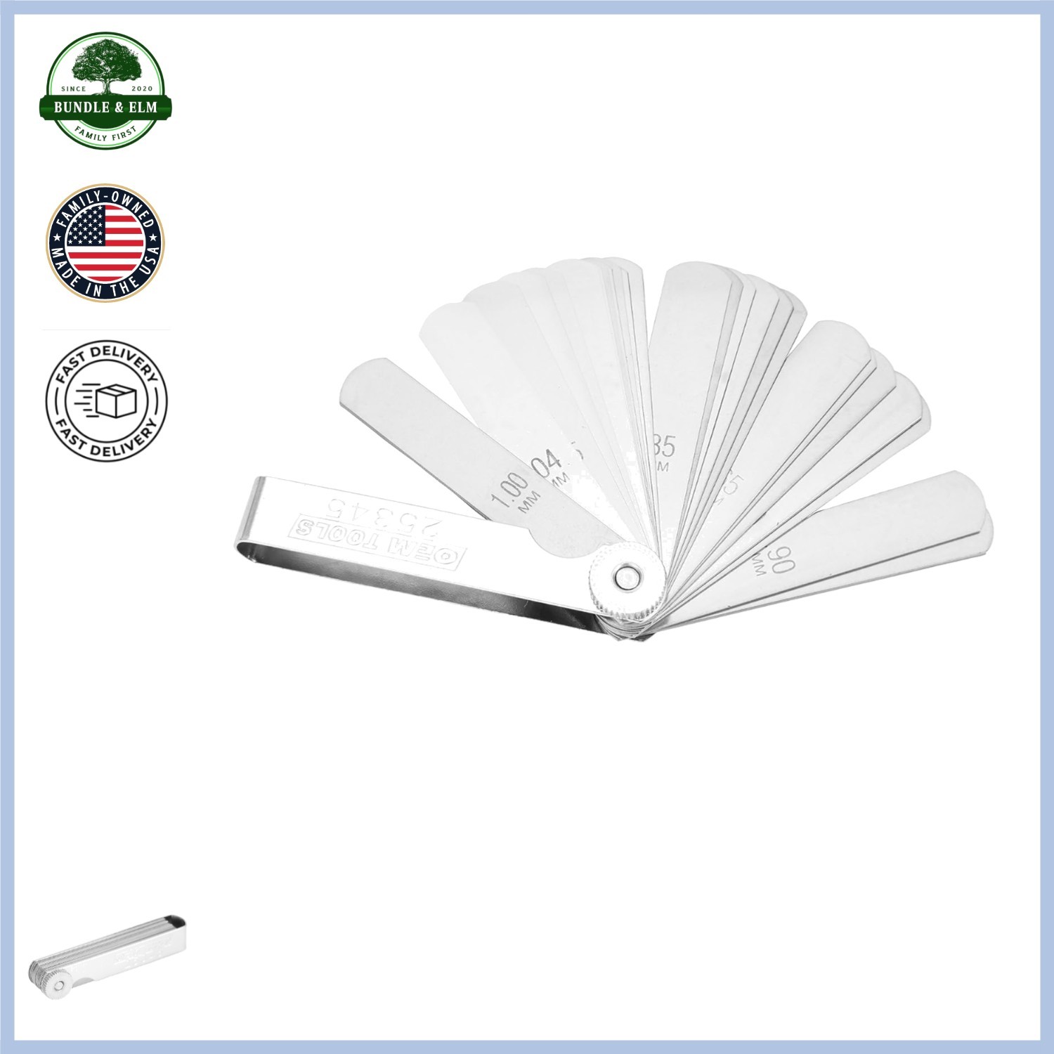 25-Blade Feeler Gauge Set for Accurate Automotive and Industrial Use
