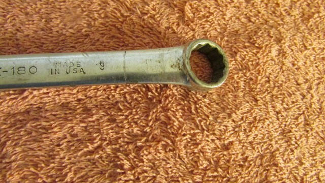 Snap On OEX-180 Combination Wrench USA Owner Marks