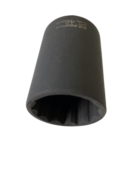 46MM HUB SOCKET DEEP IMPACT SOCKET 1/2 dr 12pt CR-MO 12 POINT AXLE NUT US PRO