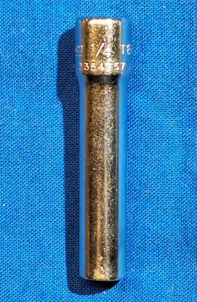 Snap-On TEL8B 1/4″ Drive SAE #8, 1/4″ HEX Deep SPLINE Socket