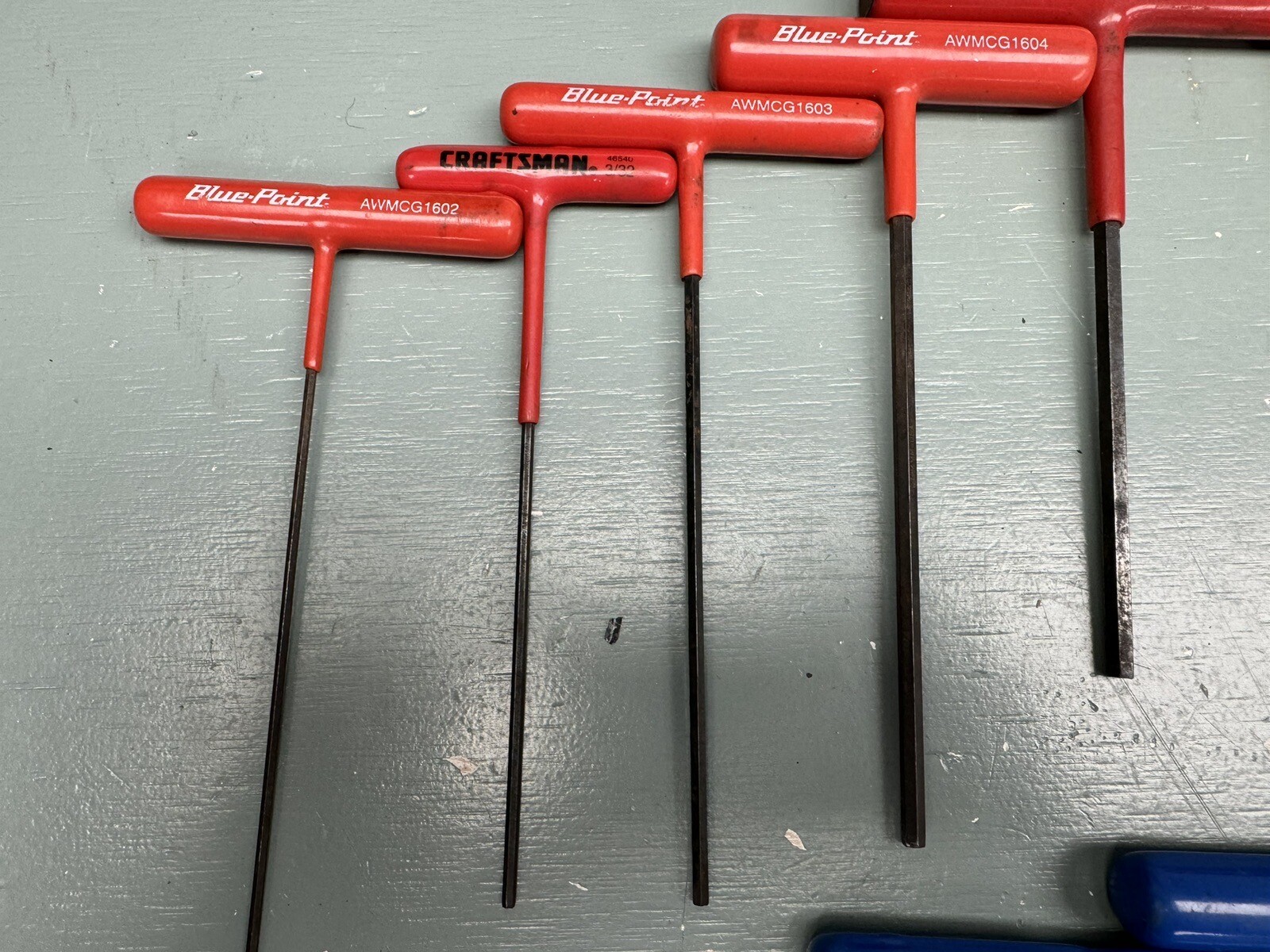 Blue-Point Tools USA 15 PIECE T-HANDLE HEX KEY SET SEE PHOTOS