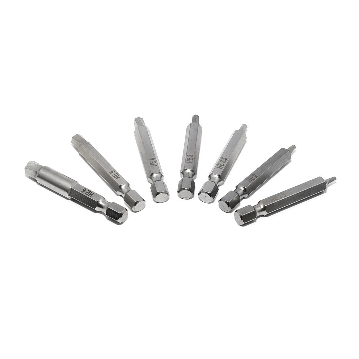 K-Tool BTK2-07HS Damaged Hex Screw Extractor Set 7PCS; Silicon Allow Steel