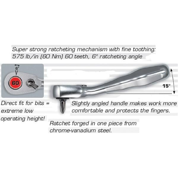 Felo XS Pocket Size 18-Piece Metric Set With Mini Ratchet In Strong Box
