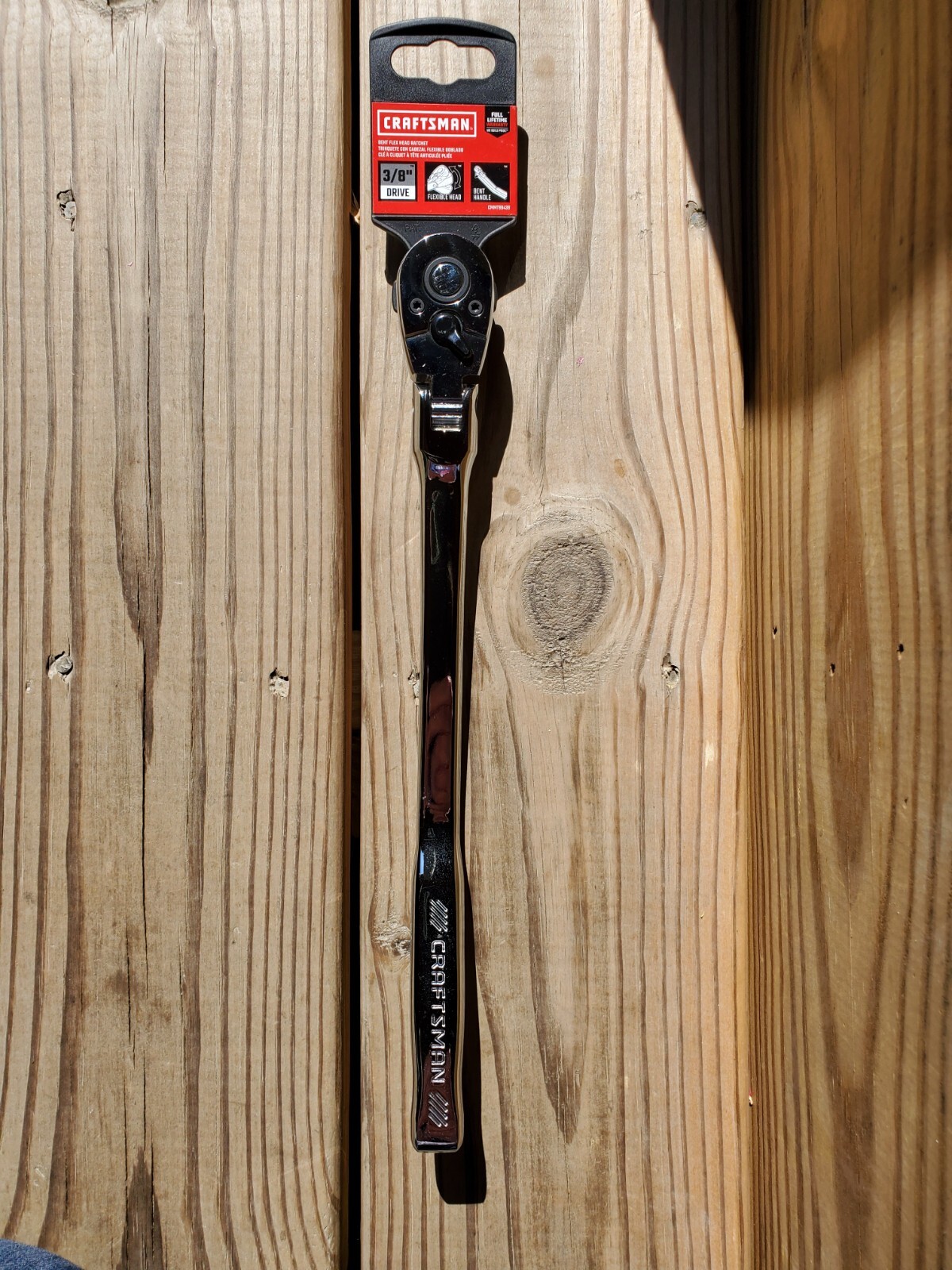 CRAFTSMAN 72-Tooth 3/8″ Drive Full Polish Handle Flexible Head Ratchet Brand New