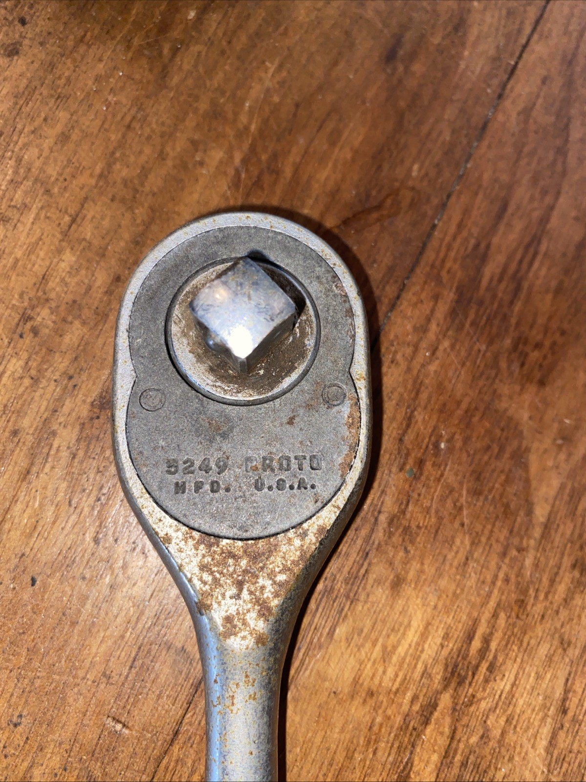 Vintage Proto 5249 USA 3/8″ Drive Knurled Handle Pear Head Ratchet