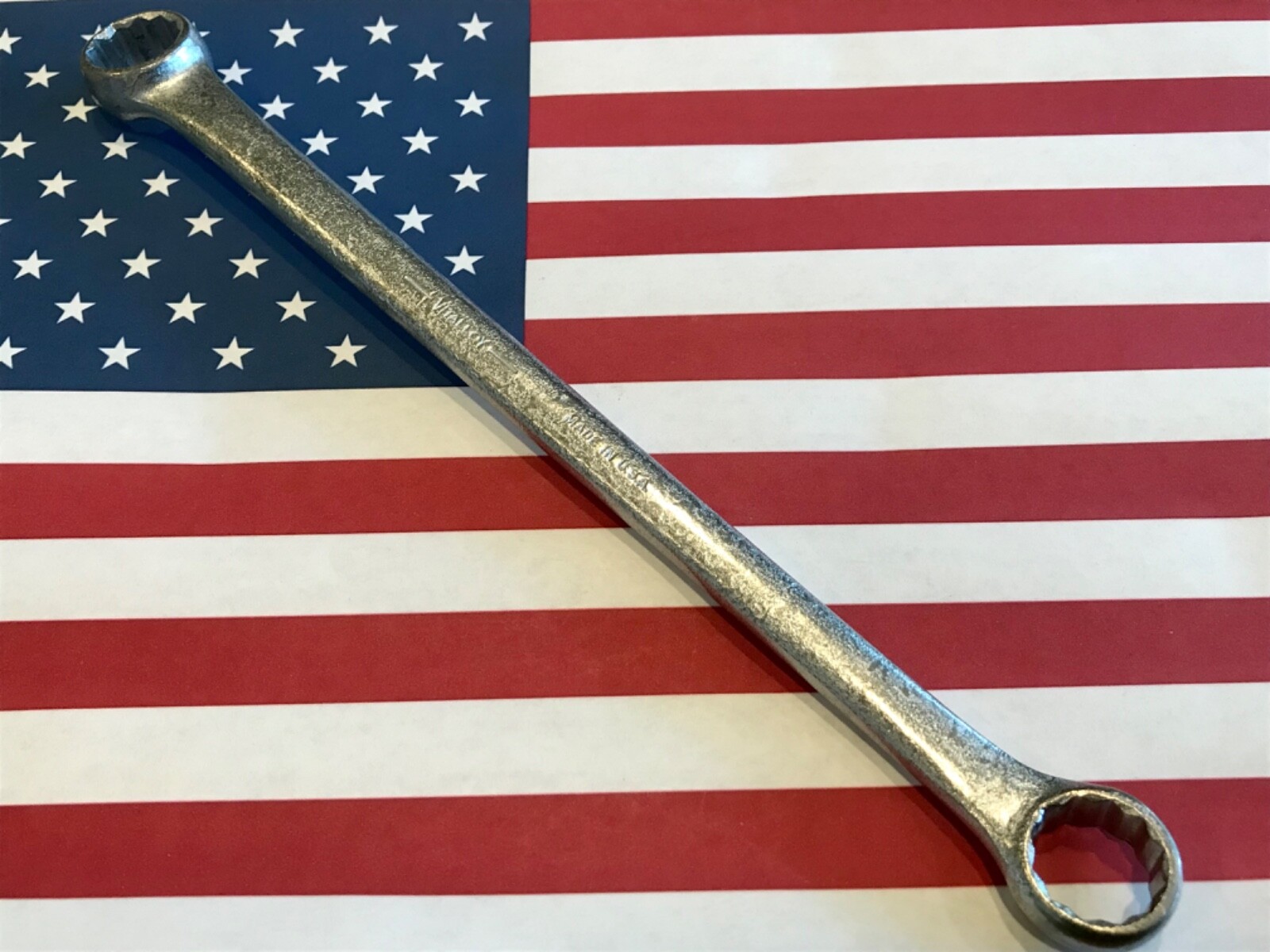 Vintage Billings Tools 7727 – 5/8″ x 9/16″ Double Box Wrench Vitalloy USA 🇺🇸