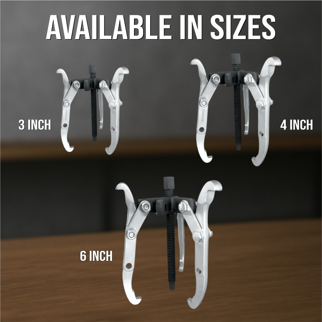 jrsdrive 3 leg Bearing Puller set of 3 pieces 3″, 4″ and 6″ drop forged steel