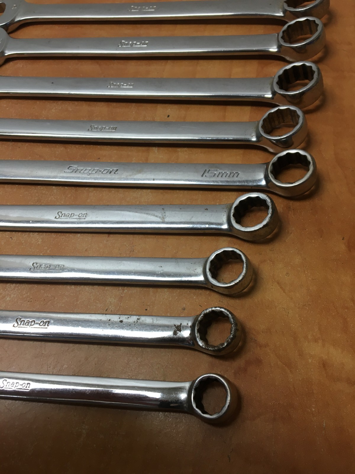 Snap-On METRIC OEXM Series Combination Wrench 9pc Set 11mm-19mm OEXM190 OEXM180