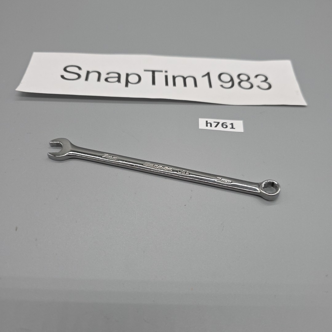 Snap-On SOEXM7 7mm metric flank drive plus combination 12pt wrench