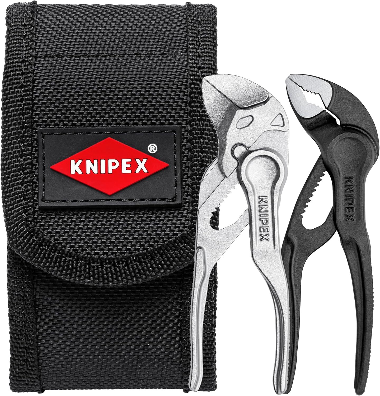 Knipex – 2 Pc Mini Pliers XS Set in Belt Pouch (002072V04XS)