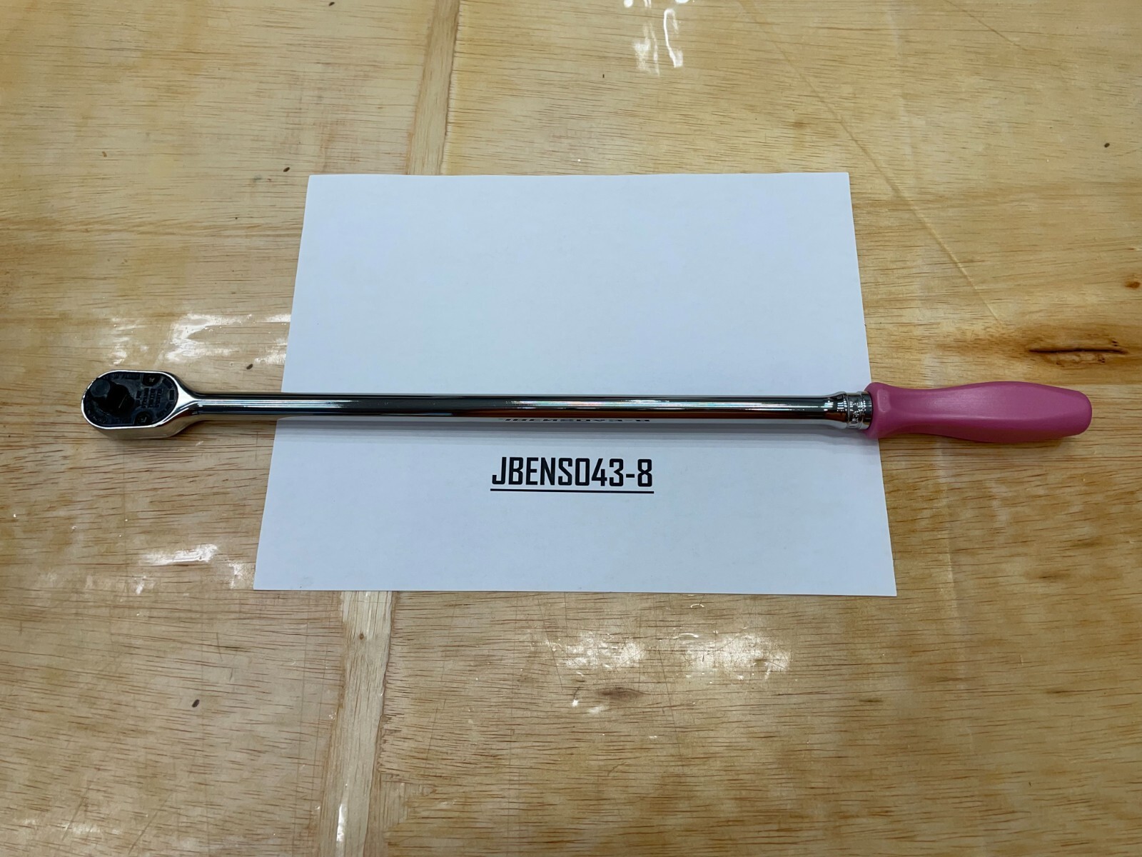 Snap-on Tools NEW PEARL PINK 3/8″ Drive Hard Extra-Long Fixed Ratchet FHLLD80PP