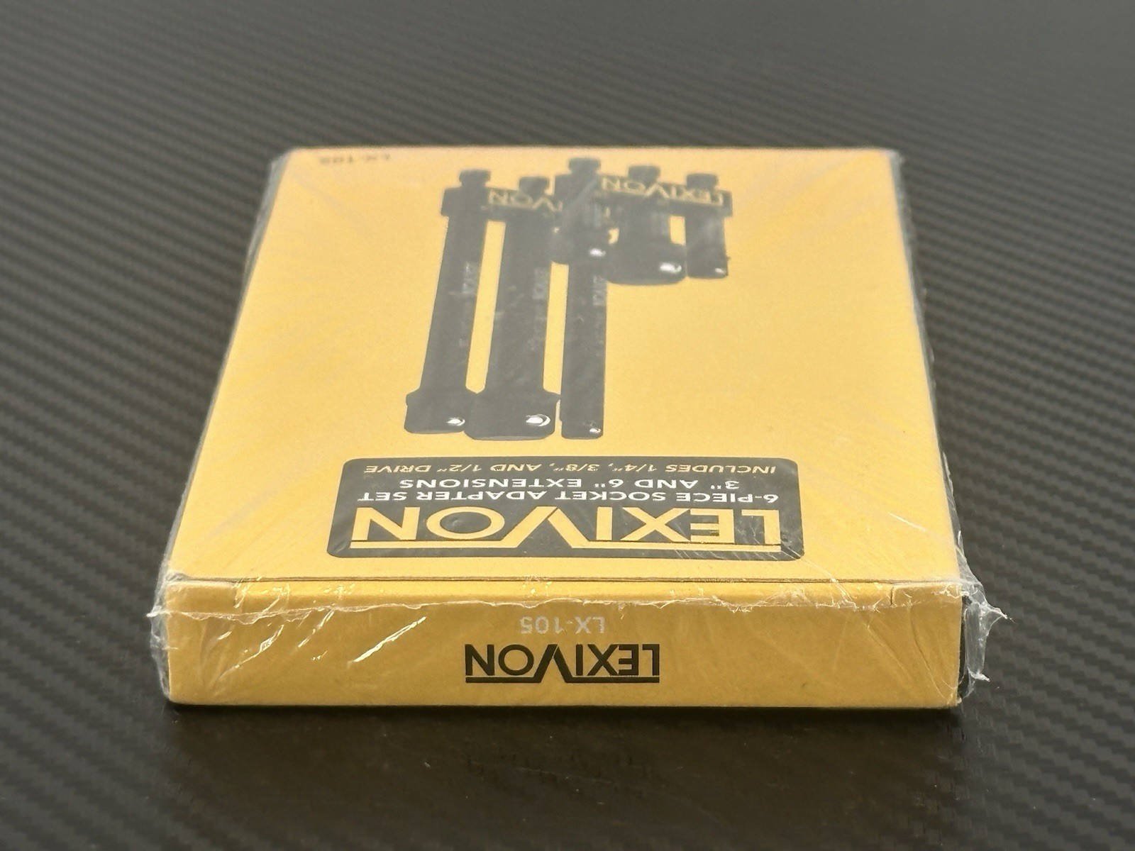 Lexivon 6-Piece Impact Grade Socket Adapter Set – 3″ & 6″ Extension Bit w/ Holde