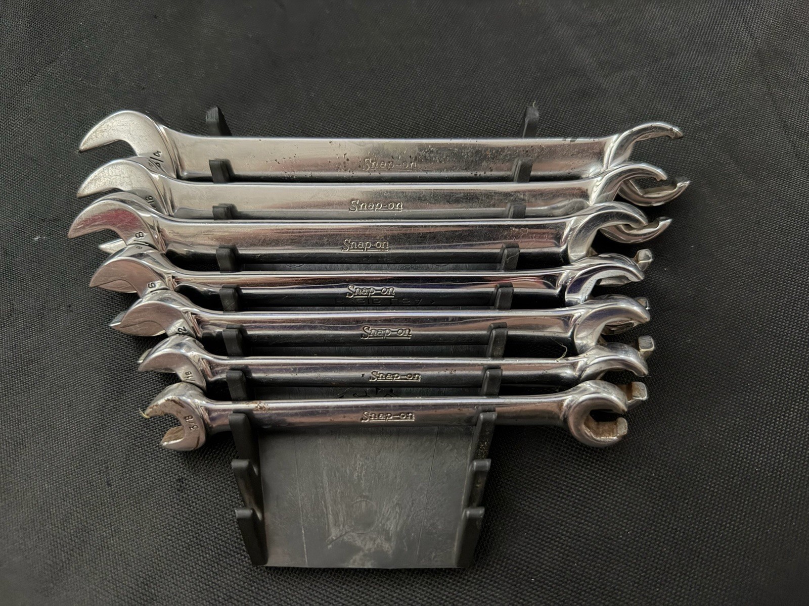 Snap-On Tools USA SAE Open-End RXS Flare Nut Combination Wrench SET of 7