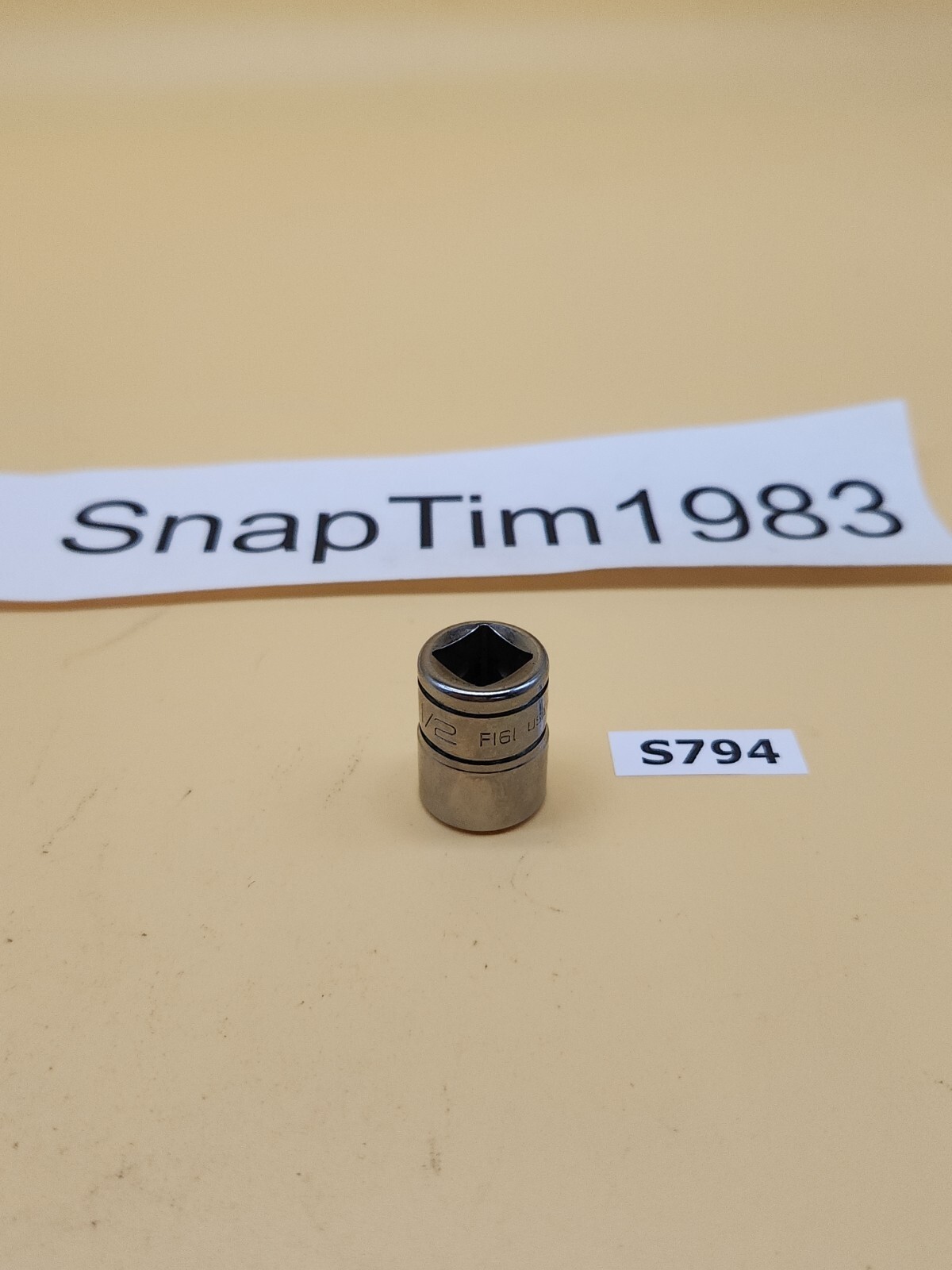 Snap On Tools F-161 3/8 inch drive 1/2 12 point socket USA