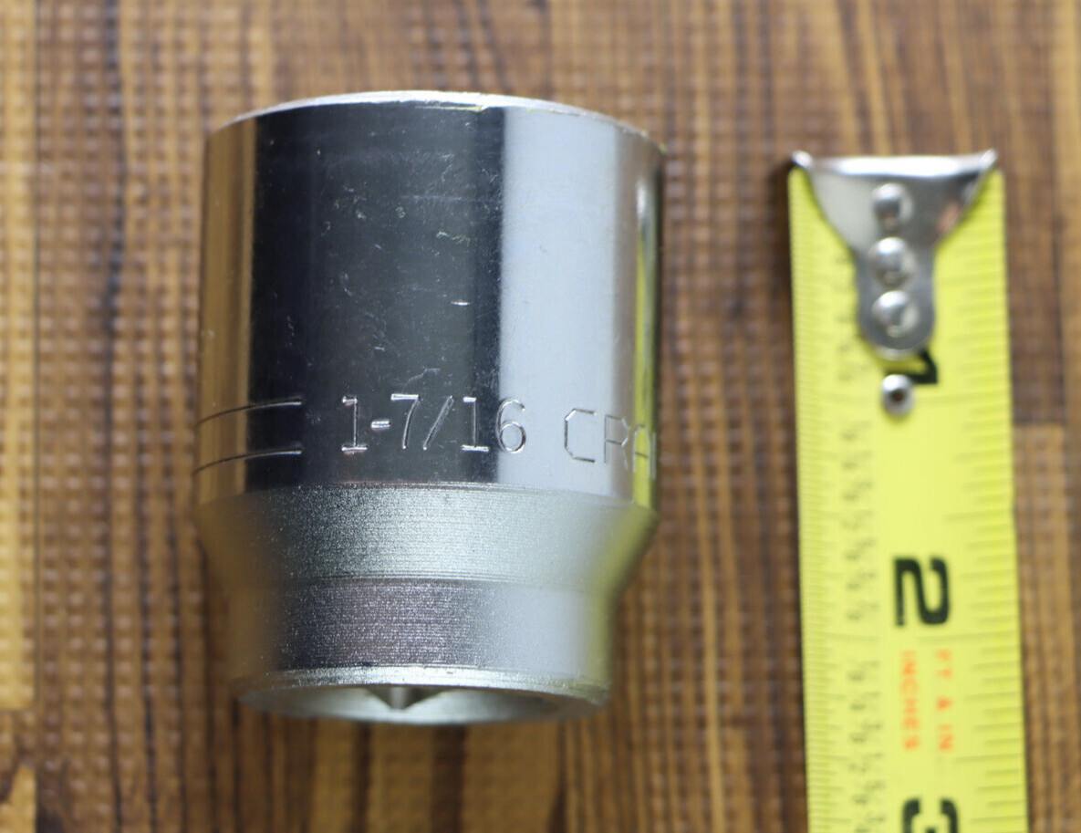 Craftsman 1-7/16» SAE 3/4» Drive 12 Point Chrome Socket 47551 =V= USA