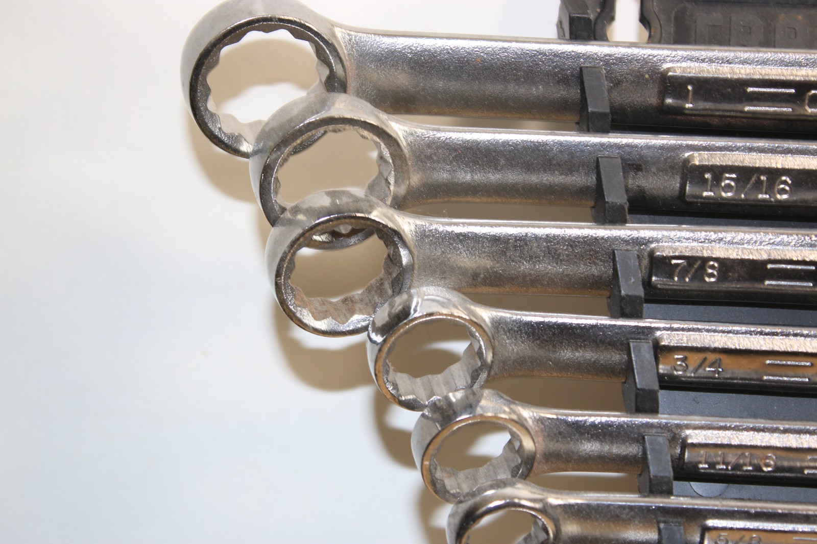 CRAFTSMAN SAE COMBINATION WRENCH SET 12 POINT USA – SET OF 11 W / rack VA