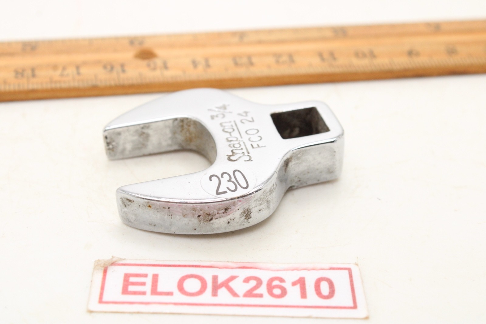 Snap-on FCO24 3/8″ Drive 3/4” 6 Point SAE Standard Crowfoot Wrench USA