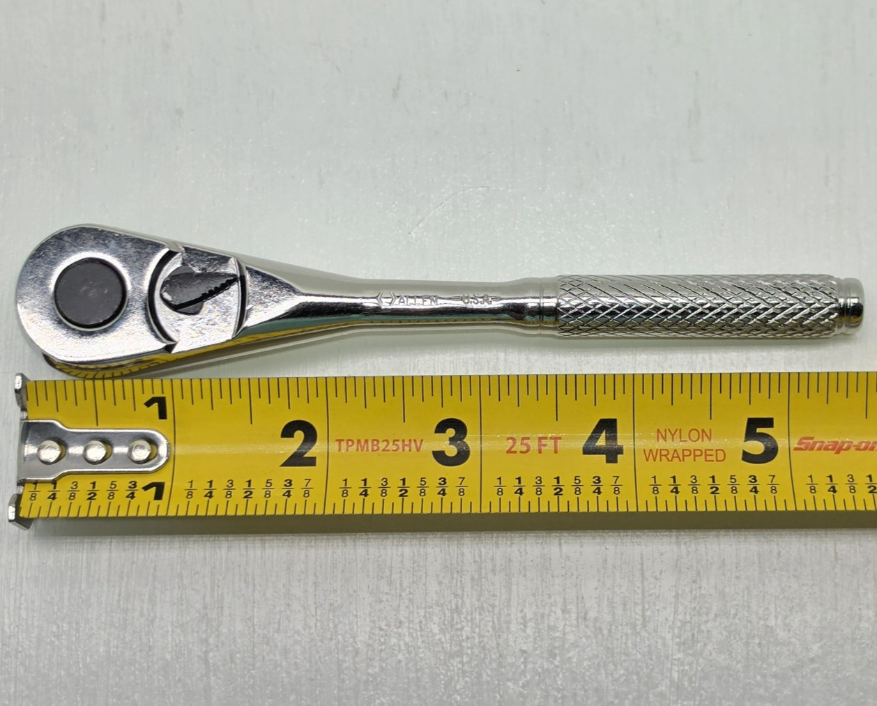 NOS Allen 10901 Forged 1/4″ Drive Chrome Ratchet Made in USA
