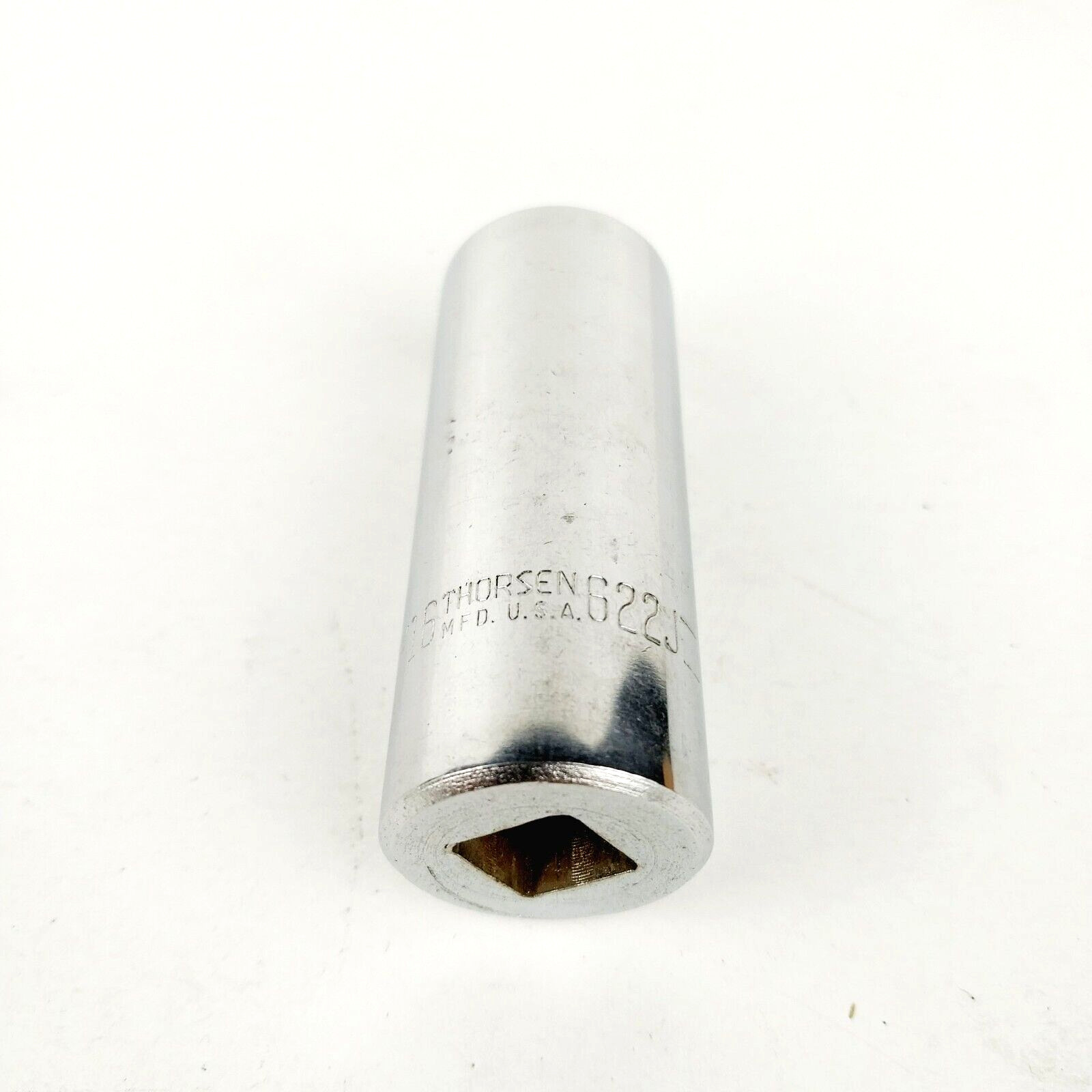 Vintage Thorsen 7/16 in Deep Well Socket 3/8″ Drive 12-Point 622J – USA Made