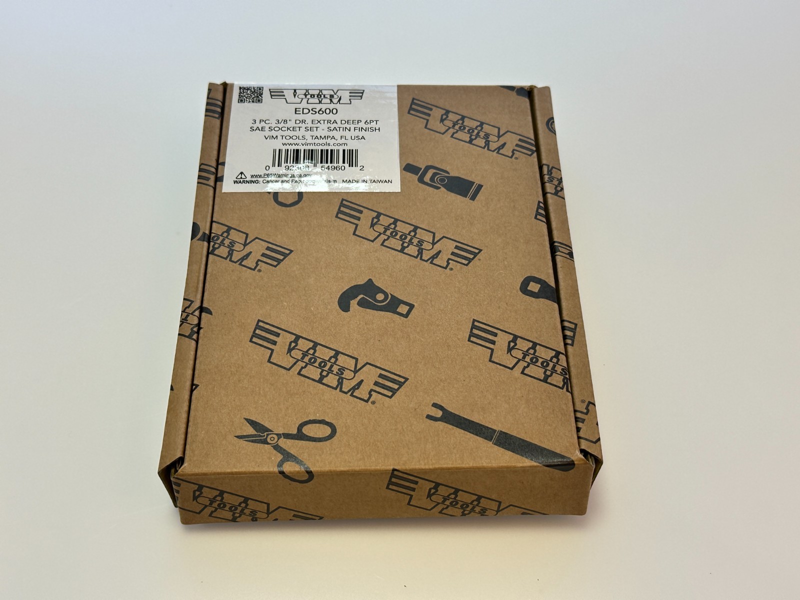 NEW VIM Tools EDS600 3pc 3/8″ Drive EXTRA DEEP SAE Socket Set, 3/8, 7/16 & 1/2″