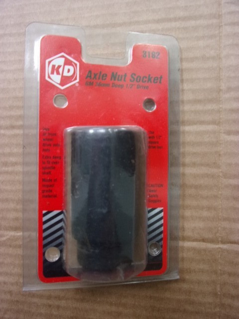 KD TOOL AXLE NUT SOCKET 36 MM 6 POINT 1/2 DRIVE NOS 3162