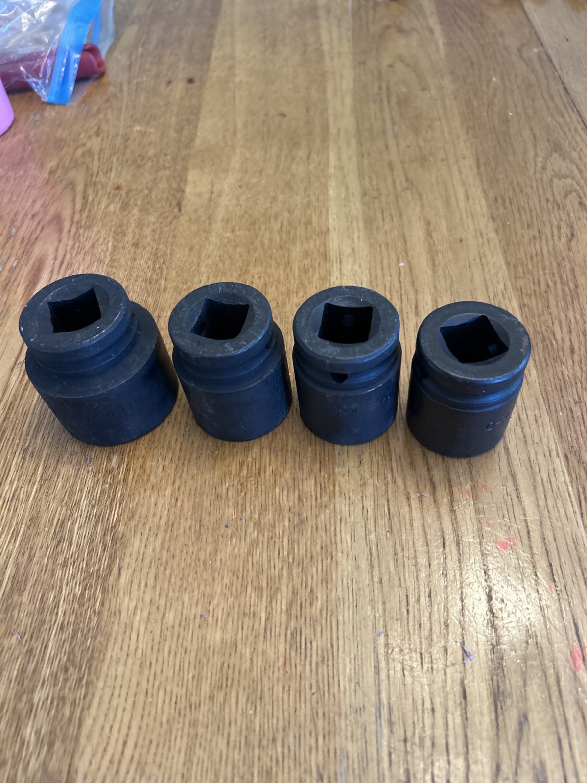K-D Tools – Lot Of 4 Heavy Duty 3/4” Drive Impact Sockets,6 Point Sockets USA