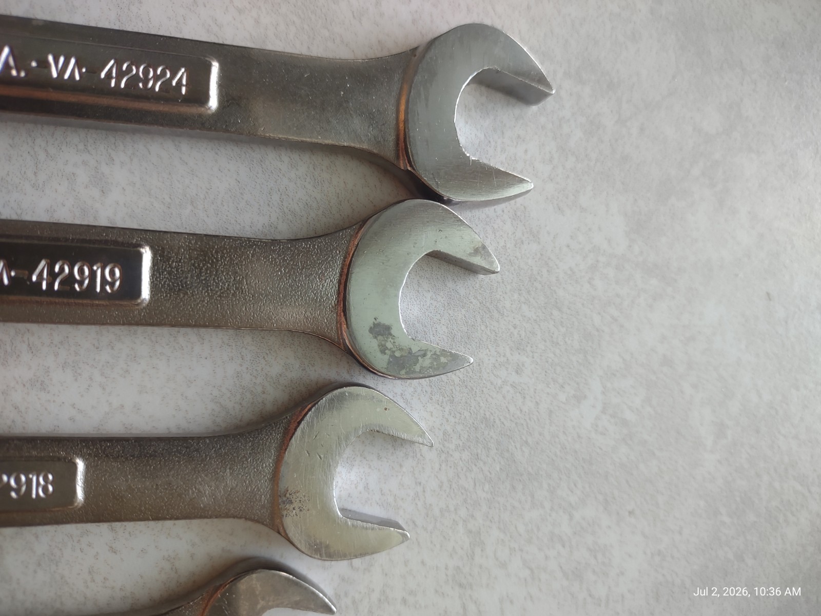 6pc Vintage Craftsman Metric Combination Wrench Lot 11mm-16mm VA Made In USA