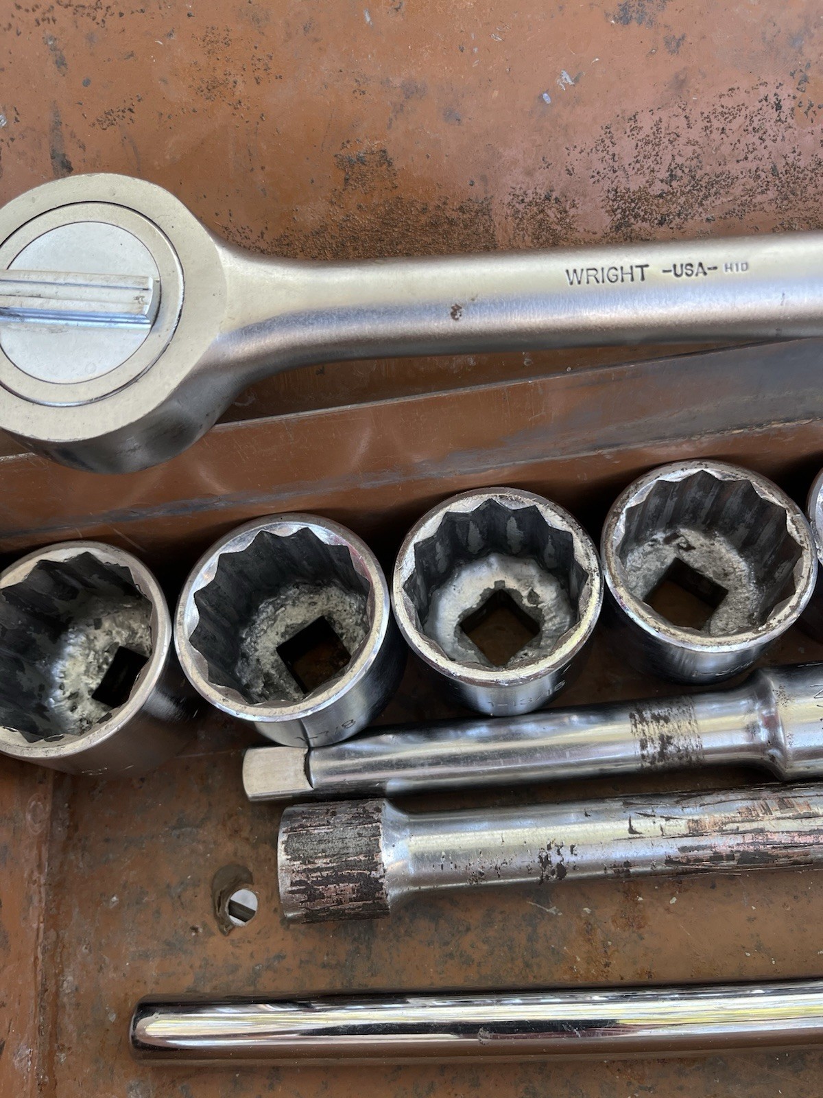 1” HD Socket Set, 23-pc, Wright Ratchet