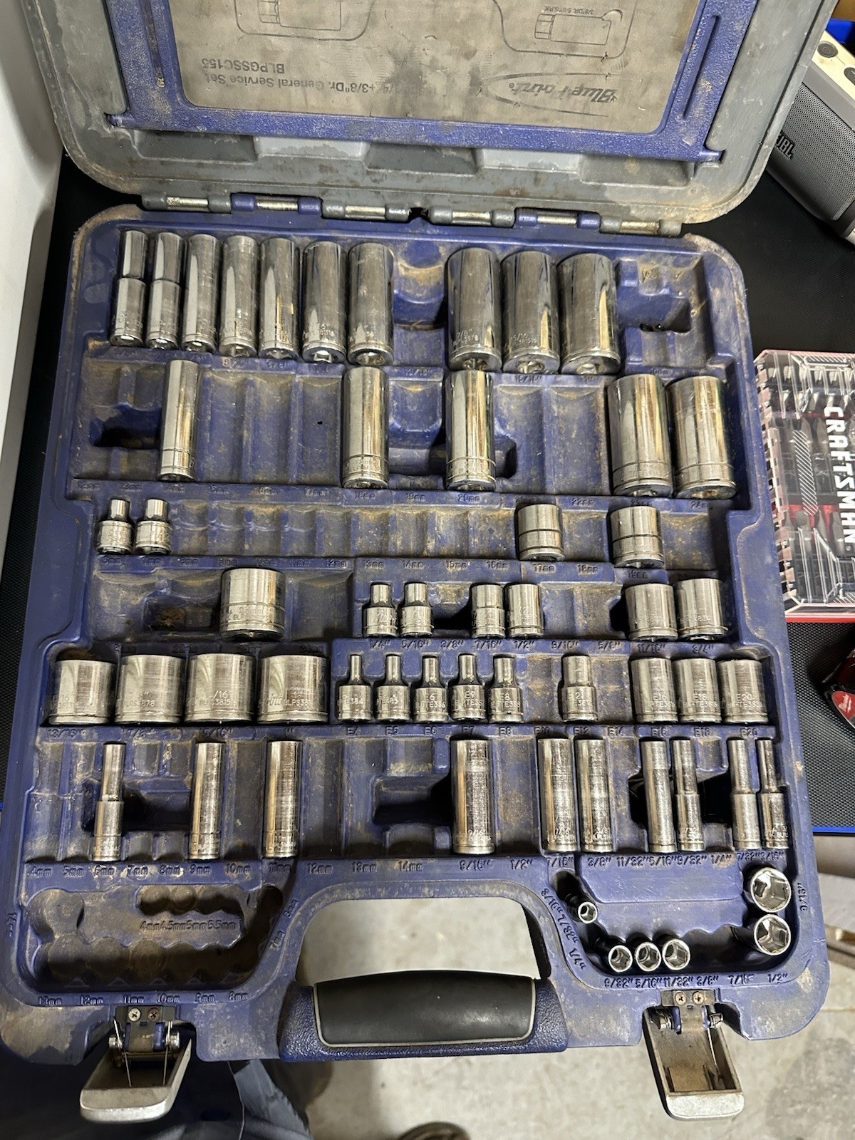 snap-on bluepoint 3/8 deep sockets pick size